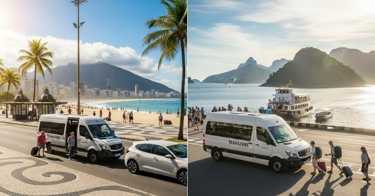 Gæster nyder en stressfri afhentning langs Copacabana og også fra Ilha Grande i Rio de Janeiro, Brasilien
